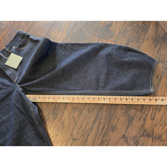 Tibi Indigo Denim Brancusi Jean Barrel Blue Women’s Size 32 / 14US NWT - Picture 11 of 16